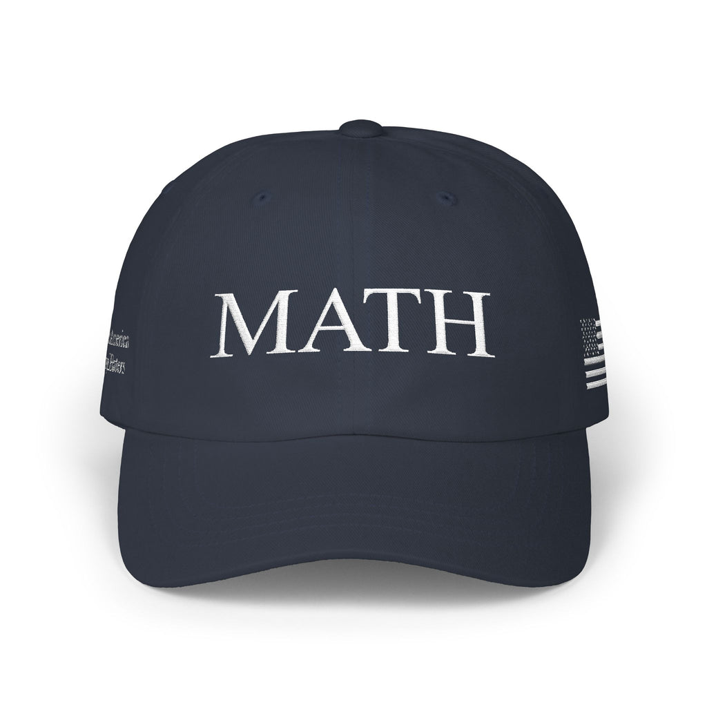 MATH Cap (Fully Loaded) | Embroidered Number Back | Casual Baseball Hat