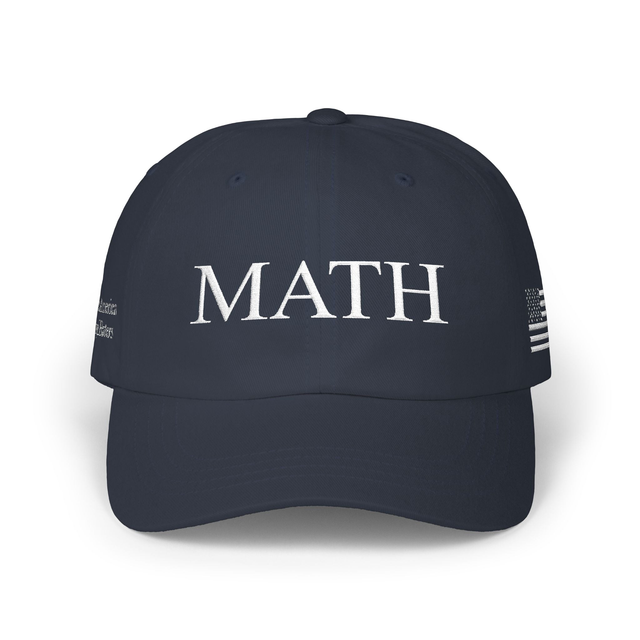 MATH Cap (Fully Loaded) | Embroidered Number Back | Casual Baseball Hat