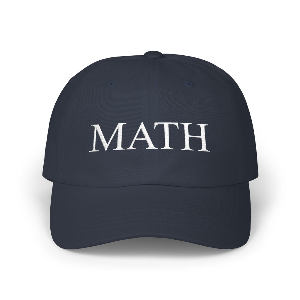 MATH Cap (Code Edition) | Embroidered Number Back | Casual Baseball Hat